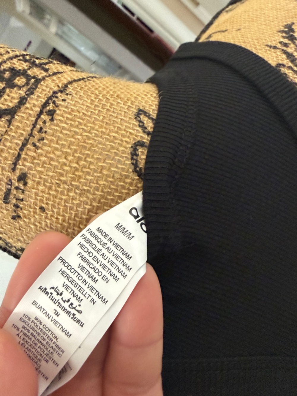 ALO Yoga Black Ribbed Racerback Tank - Picture 3 of 4